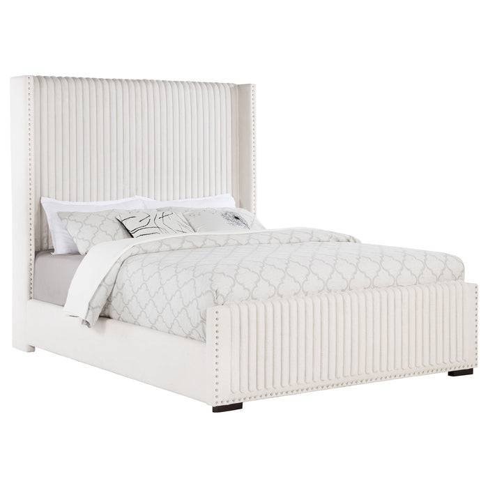 Natasha 69-inch Upholstered California King Bed Cream