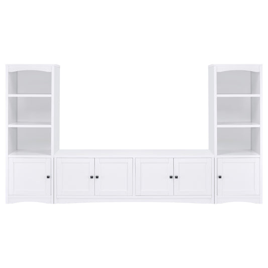 Laughlin 3-piece Entertainment Center TV Stand White