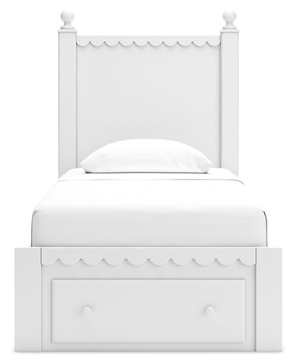 Mollviney Twin Panel Storage Bed with Dresser and 2 Nightstands