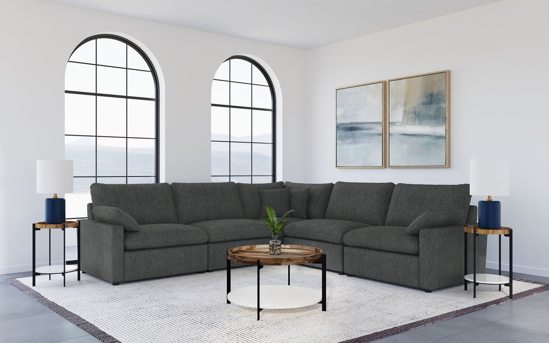 Collins 5-piece Modular Power Reclining Sectional Dark Grey