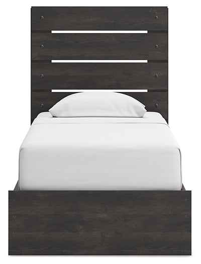 Hollivern Twin Panel Bed with Storage