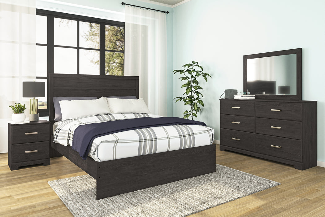 Belachime King Panel Bed with Dresser and 2 Nightstands