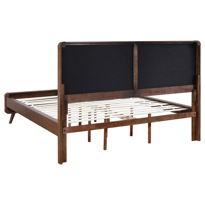 Robyn Wood California King Platform Bed Dark Walnut