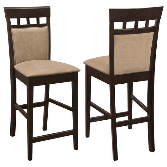 Gabriel Closed Back Counter Chair Cappuccino (Set of 2)