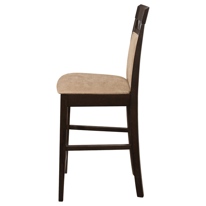 Gabriel Closed Back Counter Chair Cappuccino (Set of 2)