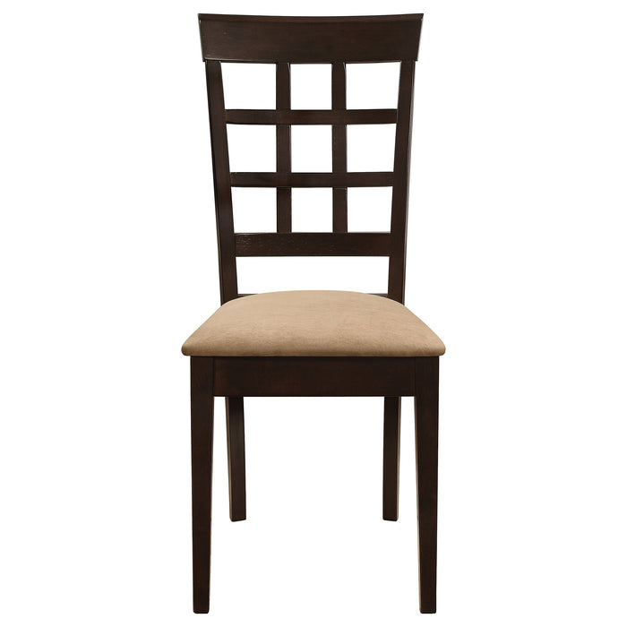 Gabriel Lattice Back Dining Side Chair Cappuccino (Set of 2)