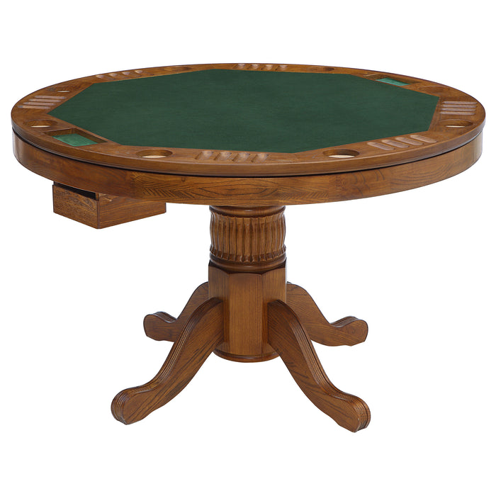 Mitchell 5-piece 3-in-1 Dining and Game Table Set Amber