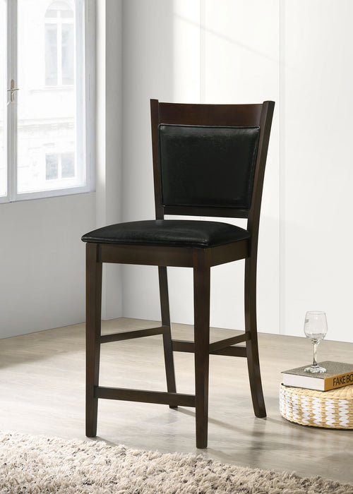 Jaden Upholstered Counter Chair Espresso (Set of 2)
