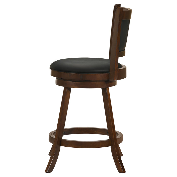 Broxton Upholstered Swivel Counter Chair Chestnut (Set of 2)