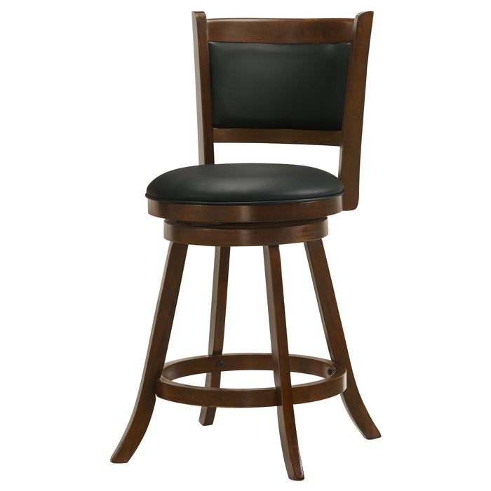 Broxton Upholstered Swivel Counter Chair Chestnut (Set of 2)
