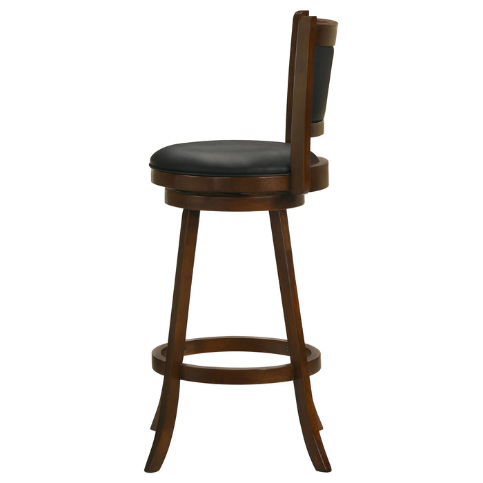 Broxton Upholstered Swivel Bar Chair Chestnut (Set of 2)
