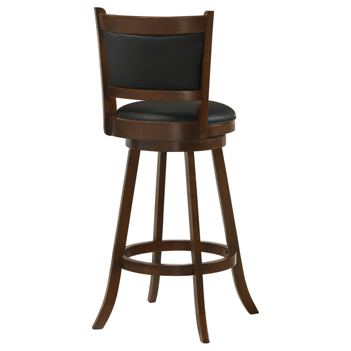 Broxton Upholstered Swivel Bar Chair Chestnut (Set of 2)