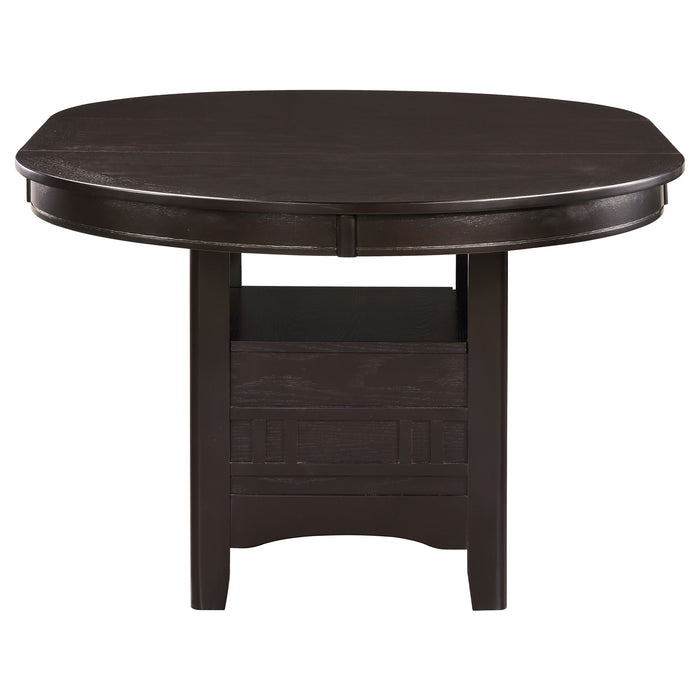 Lavon Oval 60-inch Extension Leaf Dining Table Espresso