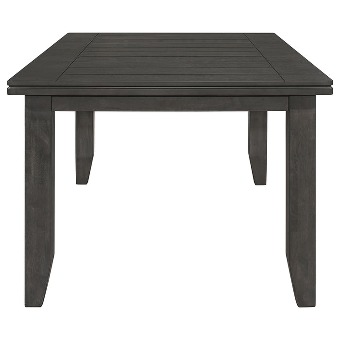 Dalila Rectangular 66-inch Wood Dining Table Dark Grey