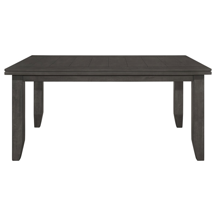 Dalila 5-piece Rectangular Dining Table Set Dark Grey
