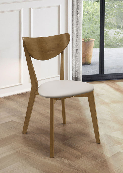 Kersey Curved Wood Dining Side Chair Chestnut (Set of 2)