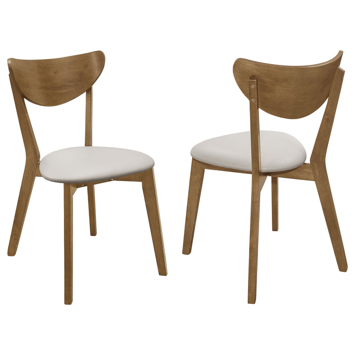Kersey Curved Wood Dining Side Chair Chestnut (Set of 2)