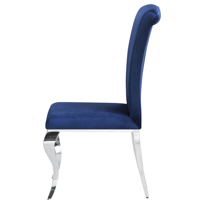 Betty Velvet Upholstered Dining Chair Ink Blue (Set of 4)