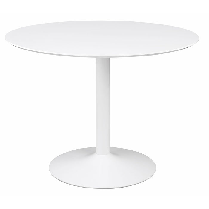 Lowry Round 40-inch Wood Top Dining Table White