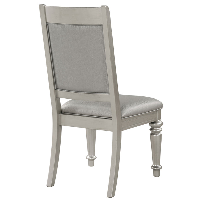 Bling Game Dining Side Chair Metallic Platinum (Set of 2)