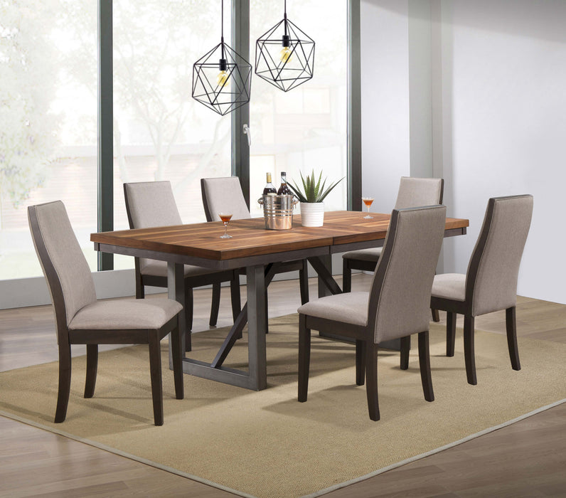 Spring Creek 77-inch Extension Dining Table Natural Walnut