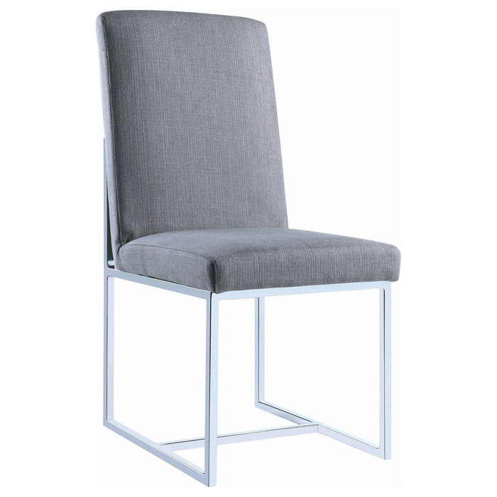 Mackinnon Upholstered Dining Side Chair Grey (Set of 2)