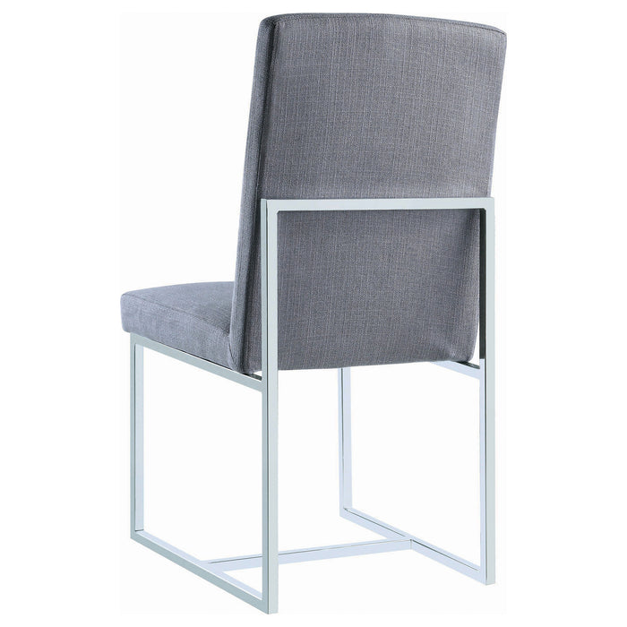 Mackinnon Upholstered Dining Side Chair Grey (Set of 2)