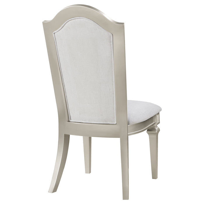 Evangeline Wood Dining Side Chair Silver Oak (Set of 2)