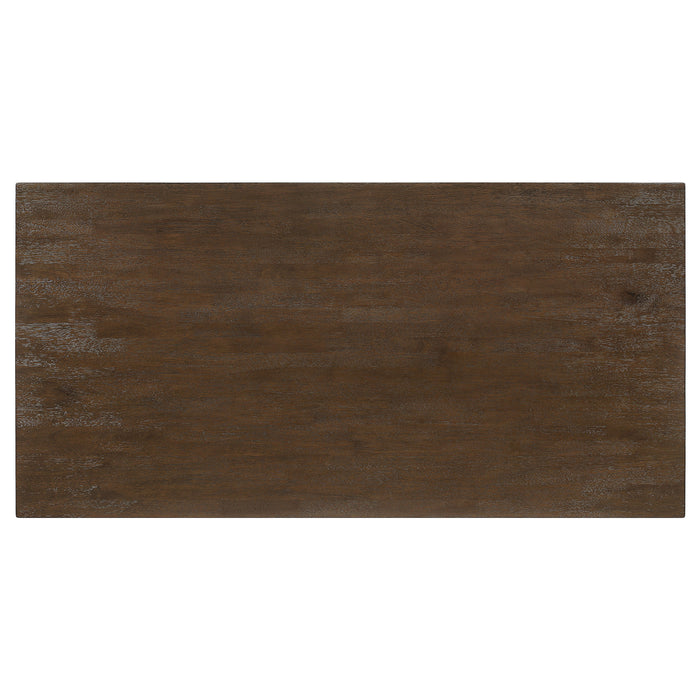 Reynolds Rectangular 79-inch Wood Dining Table Brown Oak
