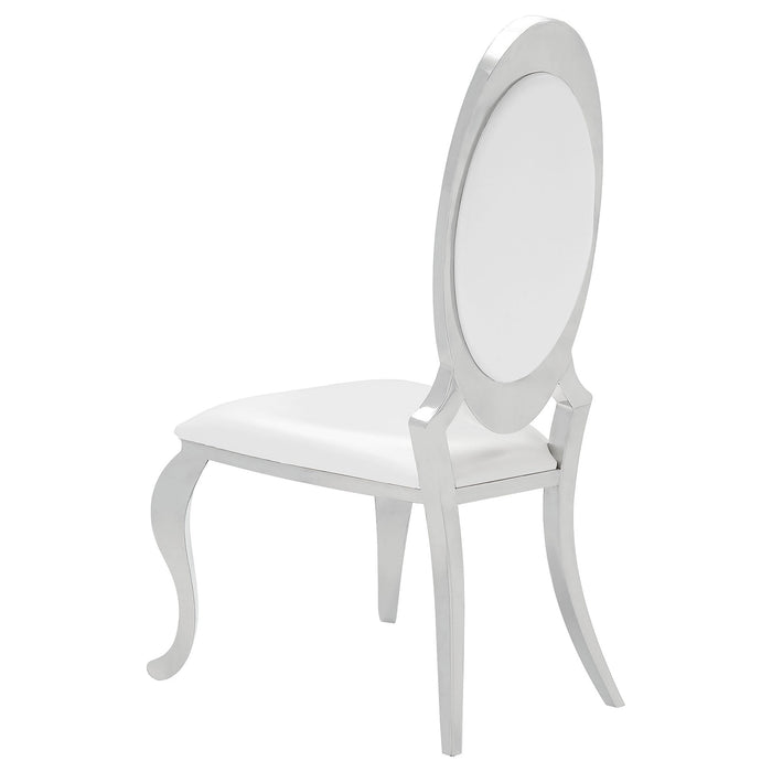 Anchorage Upholstered Dining Chair Cream White (Set of 2)