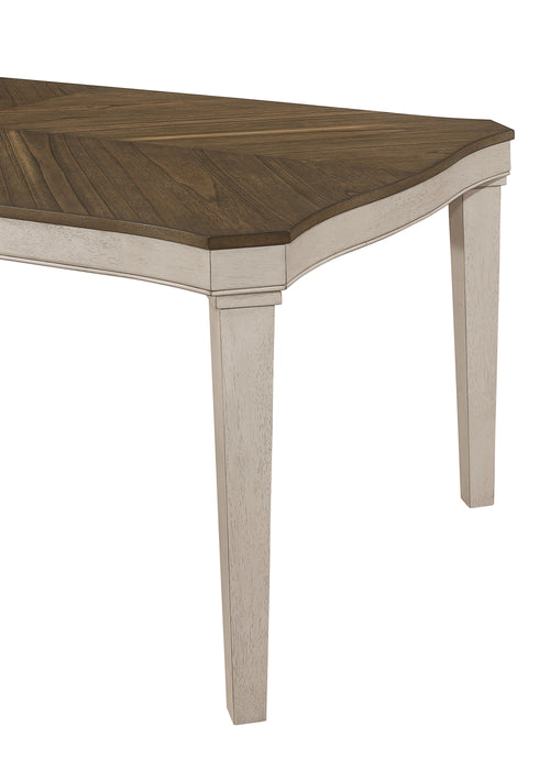 Ronnie Rectangular 79-inch Wood Dining Table Rustic Cream