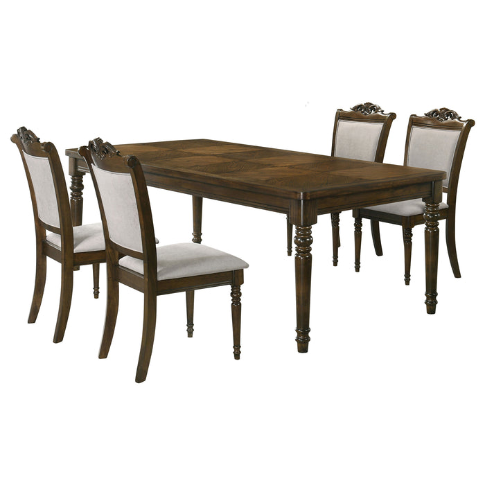 Willowbrook 5-piece Rectangular Dining Table Set Chestnut