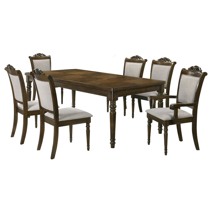 Willowbrook 7-piece Rectangular Dining Table Set Chestnut