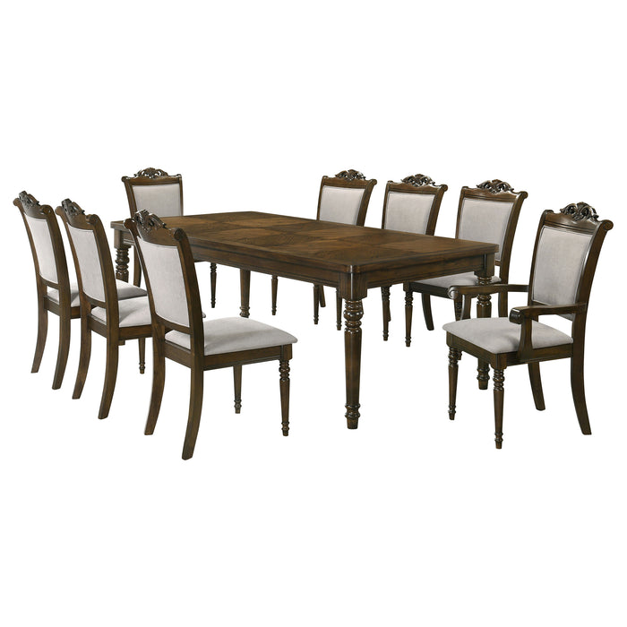 Willowbrook 9-piece Rectangular Dining Table Set Chestnut