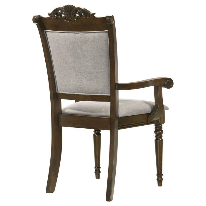 Willowbrook Wood Dining Arm Chair Chestnut (Set of 2)