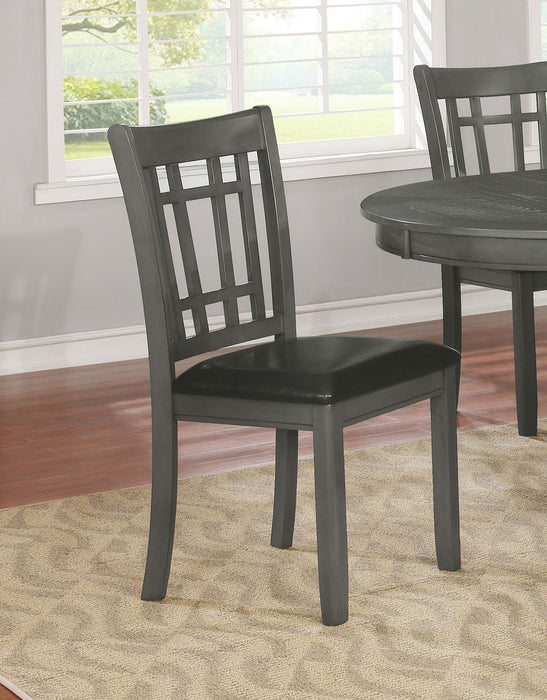 Lavon Wood Dining Side Chair Medium Grey (Set of 2)