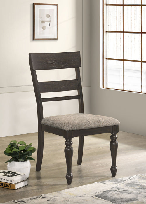 Bridget Wood Dining Side Chair Charcoal (Set of 2)