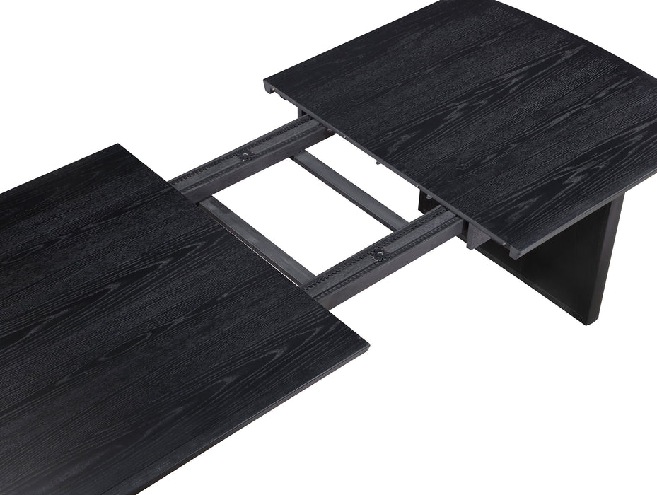 Brookmead 7-piece Extension Leaf Dining Table Set Black
