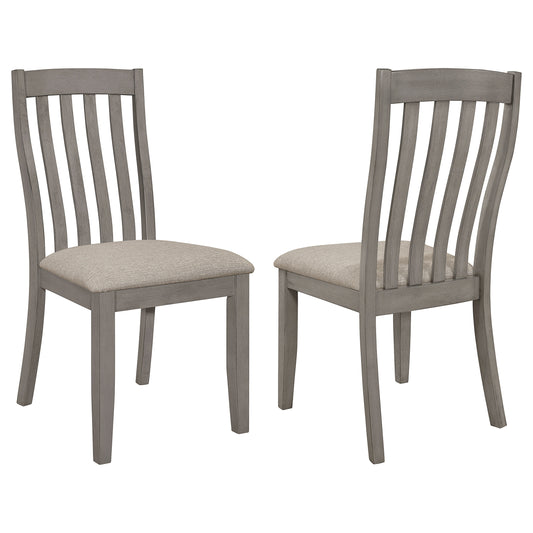 Nogales Wood Dining Side Chair Coastal Grey (Set of 2)