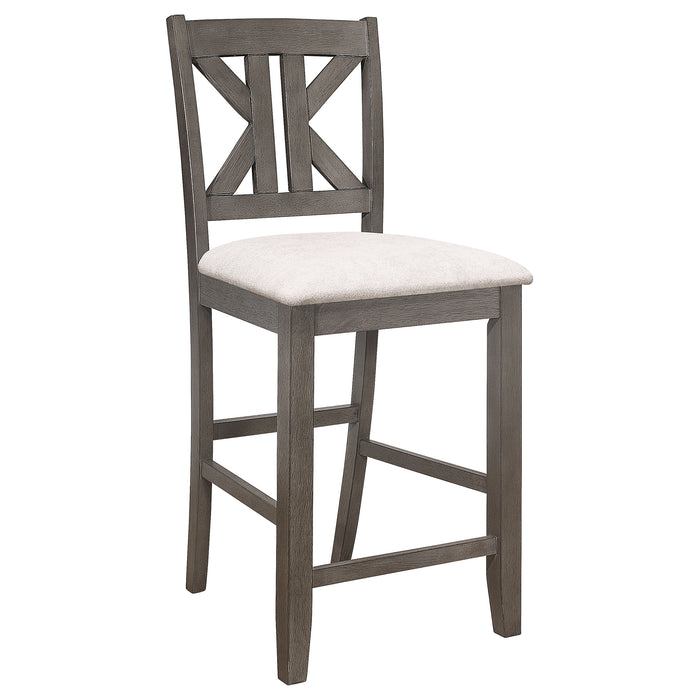 Athens 7-piece Drop Leaf Counter Height Dining Set Barn Grey
