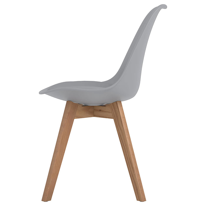 Caballo Polypropylene Dining Side Chair Grey (Set of 2)