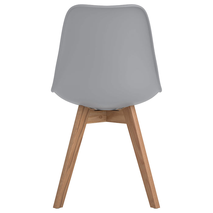 Caballo Polypropylene Dining Side Chair Grey (Set of 2)