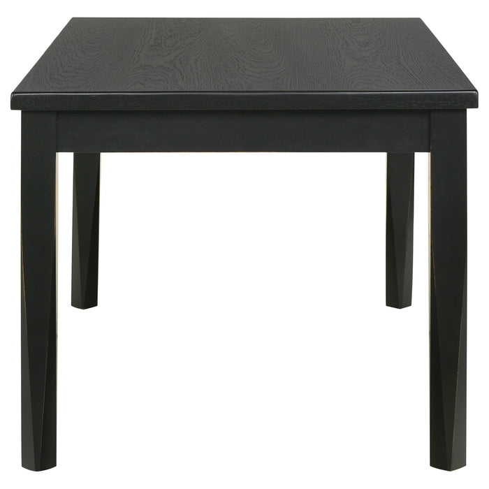 Appleton Rectangular 59-inch Dining Table Washed Black