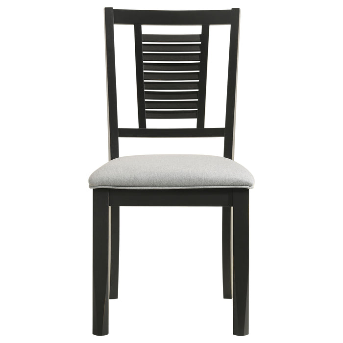 Appleton Wood Dining Side Chair Washed Black (Set of 2)