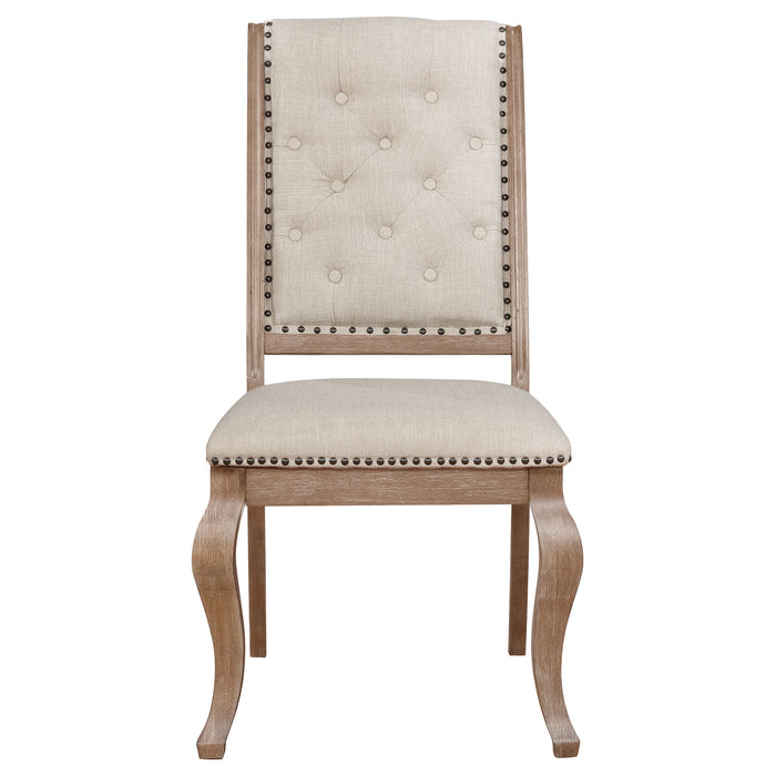 Brockway Upholstered Dining Chair Barley Brown (Set of 2)