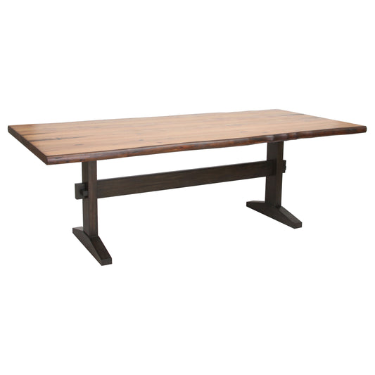 Bexley 90-inch Live Edge Dining Table Natural Honey