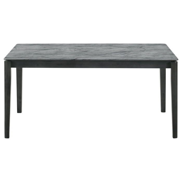 Stevie 5-piece Rectangular Dining Table Set Grey and Black