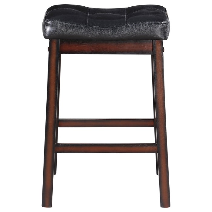 Donald Upholstered Counter Stool Cappuccino (Set of 2)