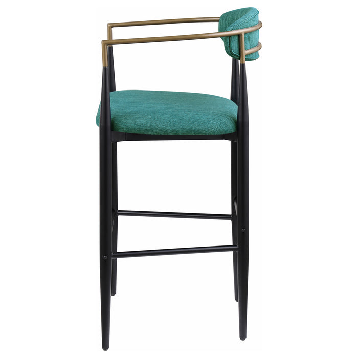 Tina Fabric Upholstered Bar Chair Green (Set of 2)