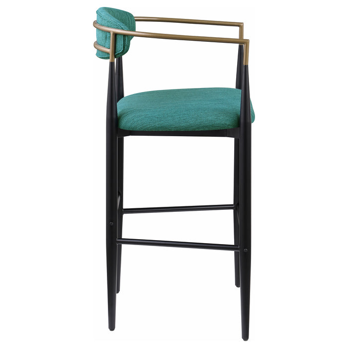 Tina Fabric Upholstered Bar Chair Green (Set of 2)